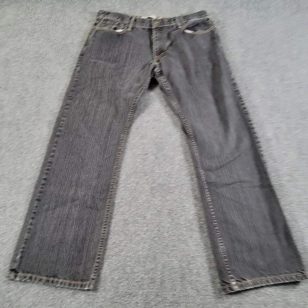 Levis 514 Jeans Men's (36x30 Label)‎ Straight Leg Slim Black Cowboy Rodeo
